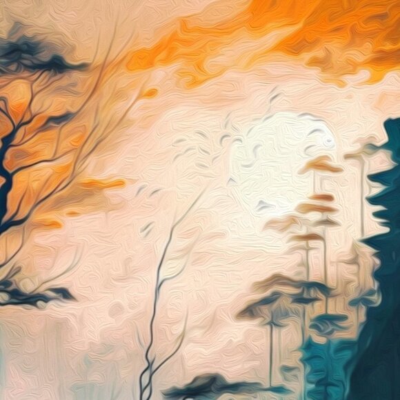 Samurai Ninja Fantasy Art Watercolor Oil Painting Art Print - Picture 6 of 7